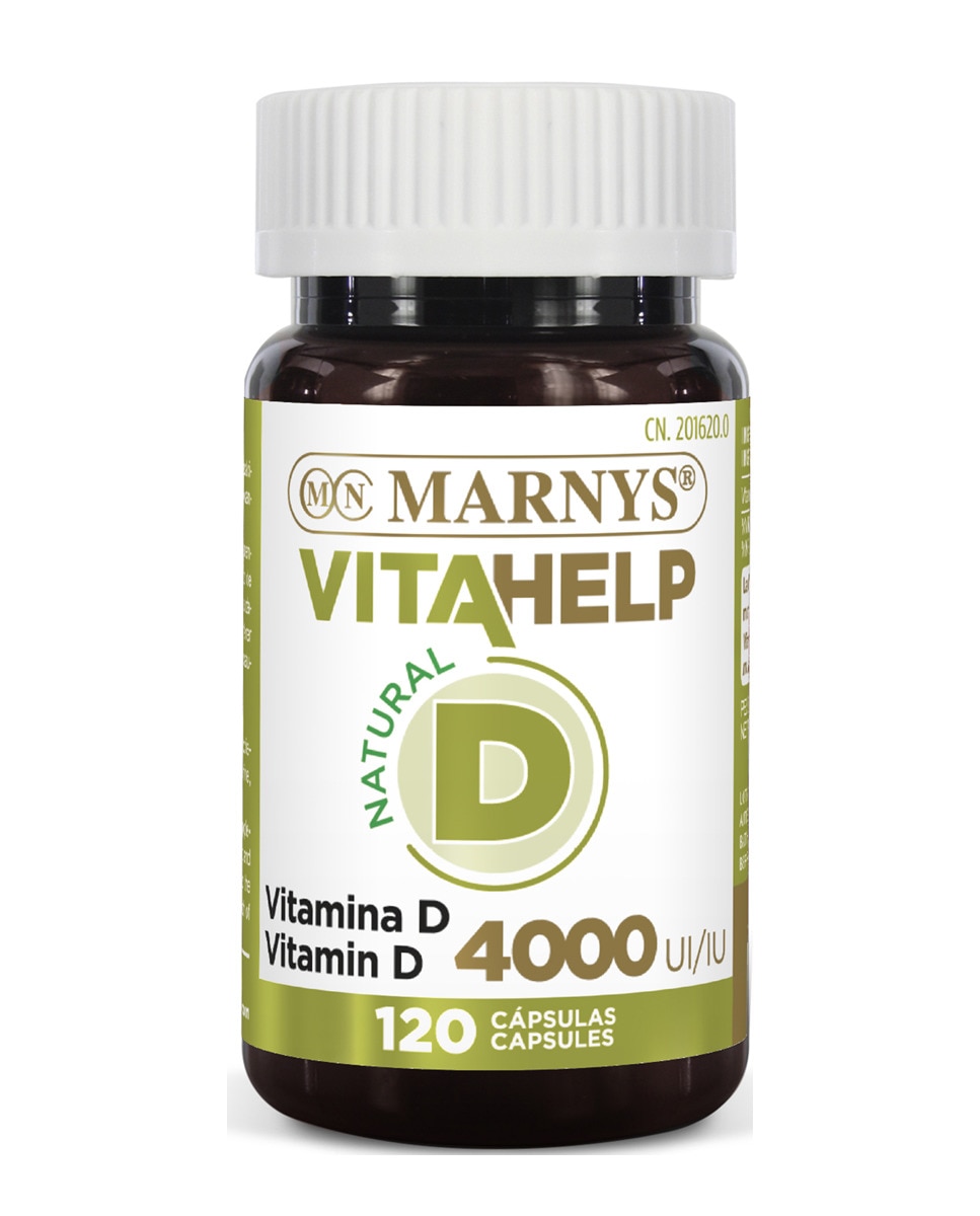 Marnys - 120 cápsulas Vitahelp Vitamina D 4000 UI Marnys.