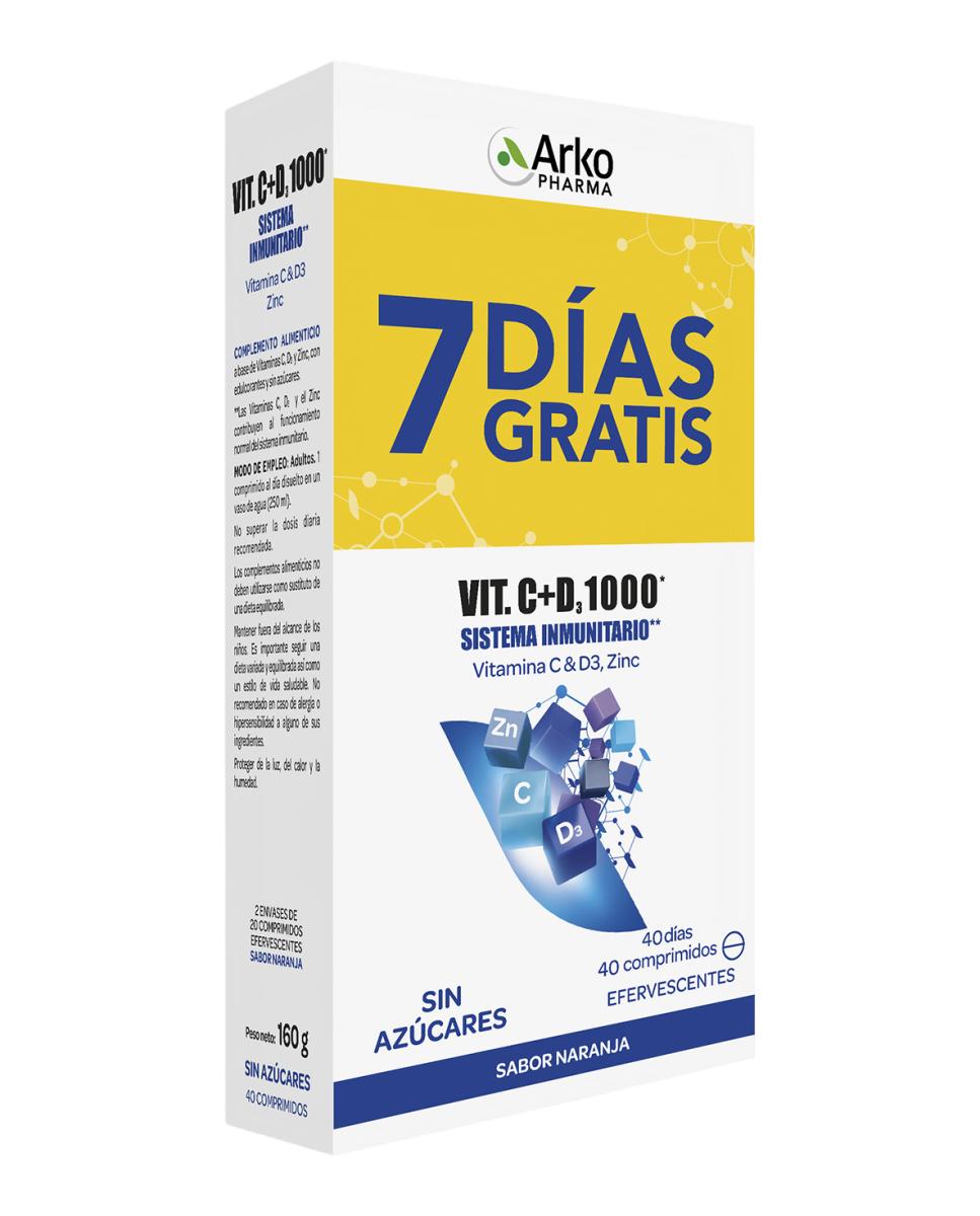 Arkopharma - Complemento Alimenticio Arkovital Vitamina C&D3 28+12 Comprimidos Arkopharma.