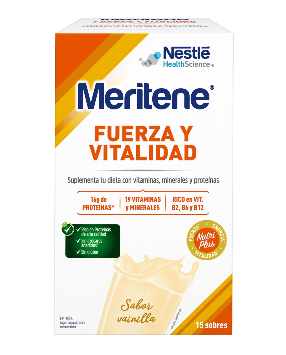 Meritene - 15 Sobres Batido sabor Vainilla Meritene.