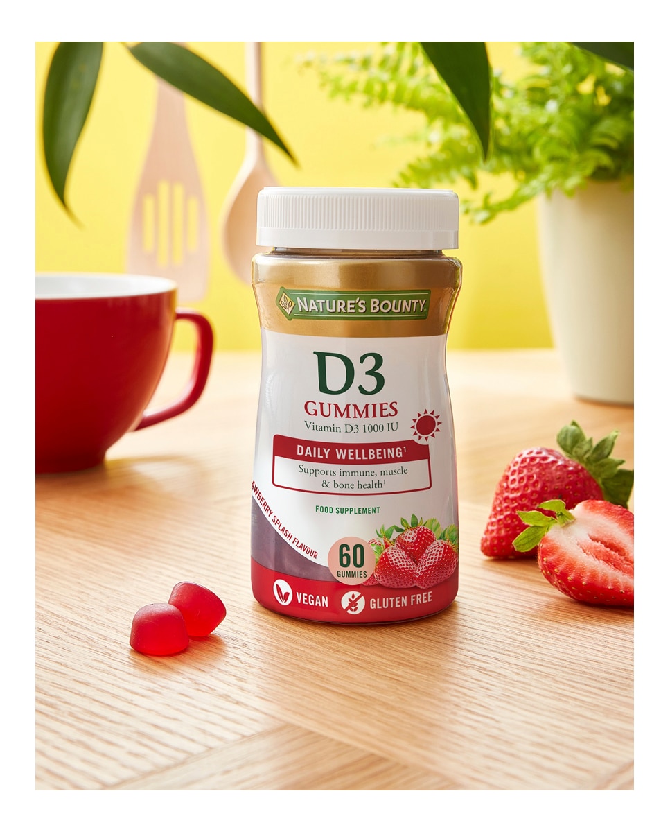 60 Gummies Vitamina D3 Nature's Bounty 2