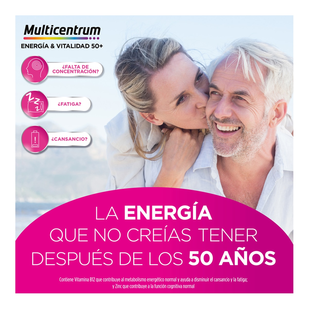 15 Frascos Energía &Vitalidad 50+ Multicentrum 2