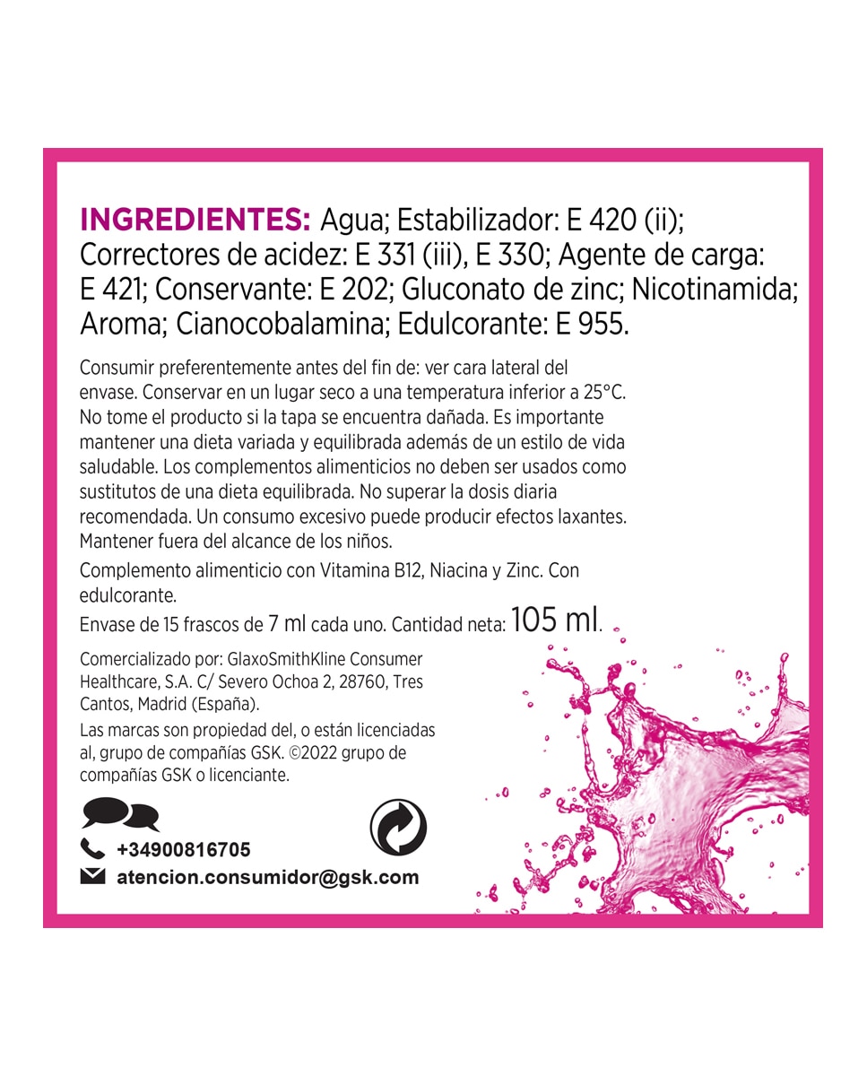 30 Frascos Energía & Vitalidad 50+ Multicentrum 5