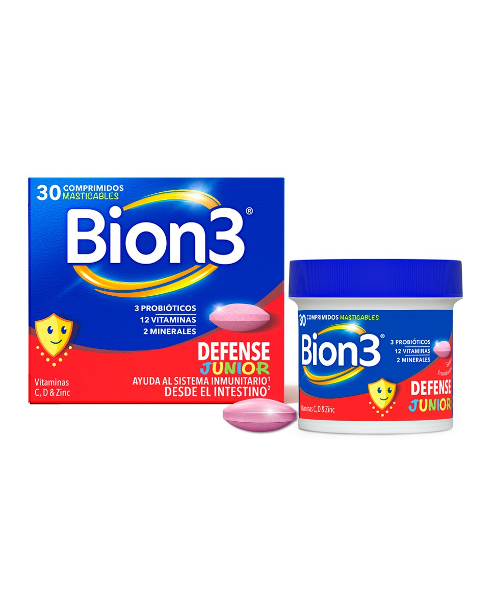 Multivitamínico Con Probióticos Para Niños Defense Junior Bion3 - 30 unidades 2