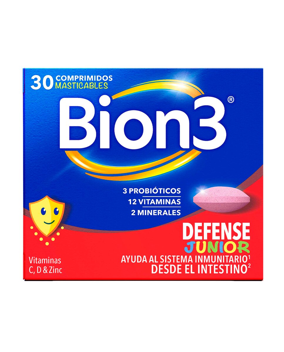 Multivitamínico Con Probióticos Para Niños Defense Junior Bion3 - 30 unidades 11
