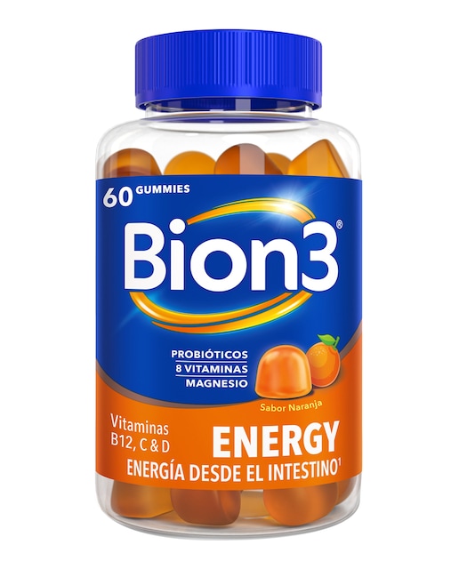 Imagen 0 de Bion3 Gummies Energy, Multivitaminas con Probióticos, Vitaminas B12, C, D y Magnesio