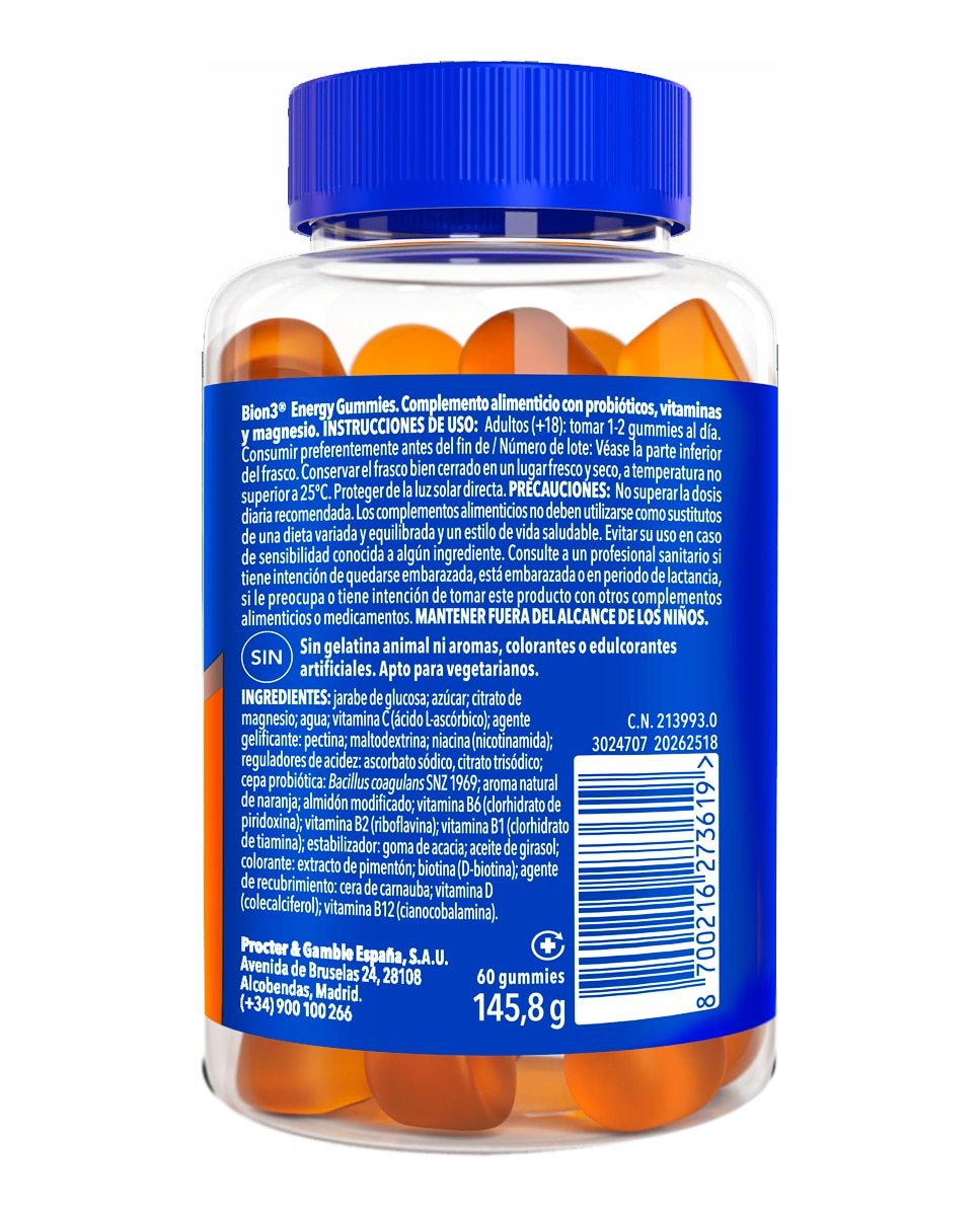 60 Gummies Energy Bion3 - 60 uds 13