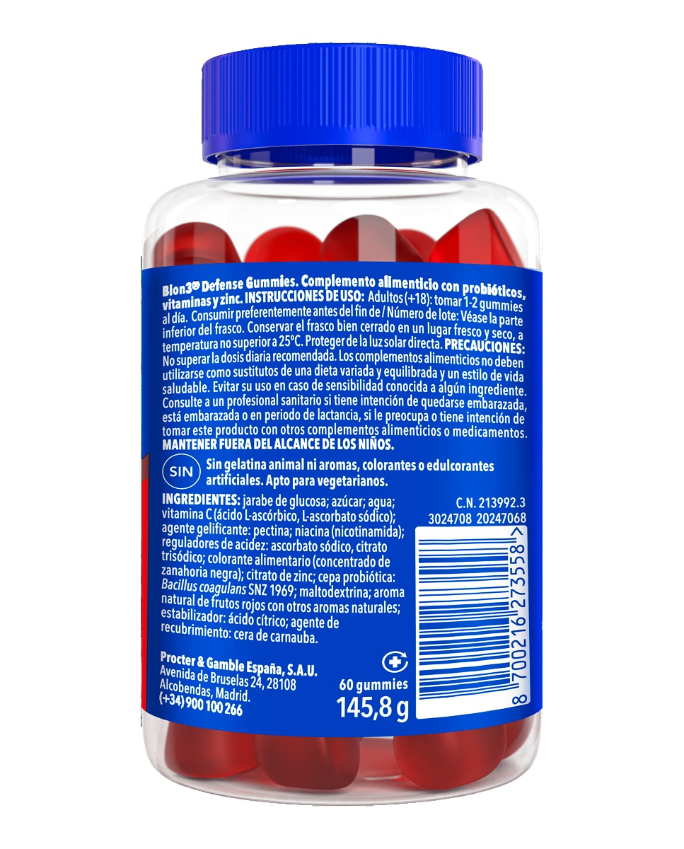 60 Gummies Defense Bion3 - 60 uds 15