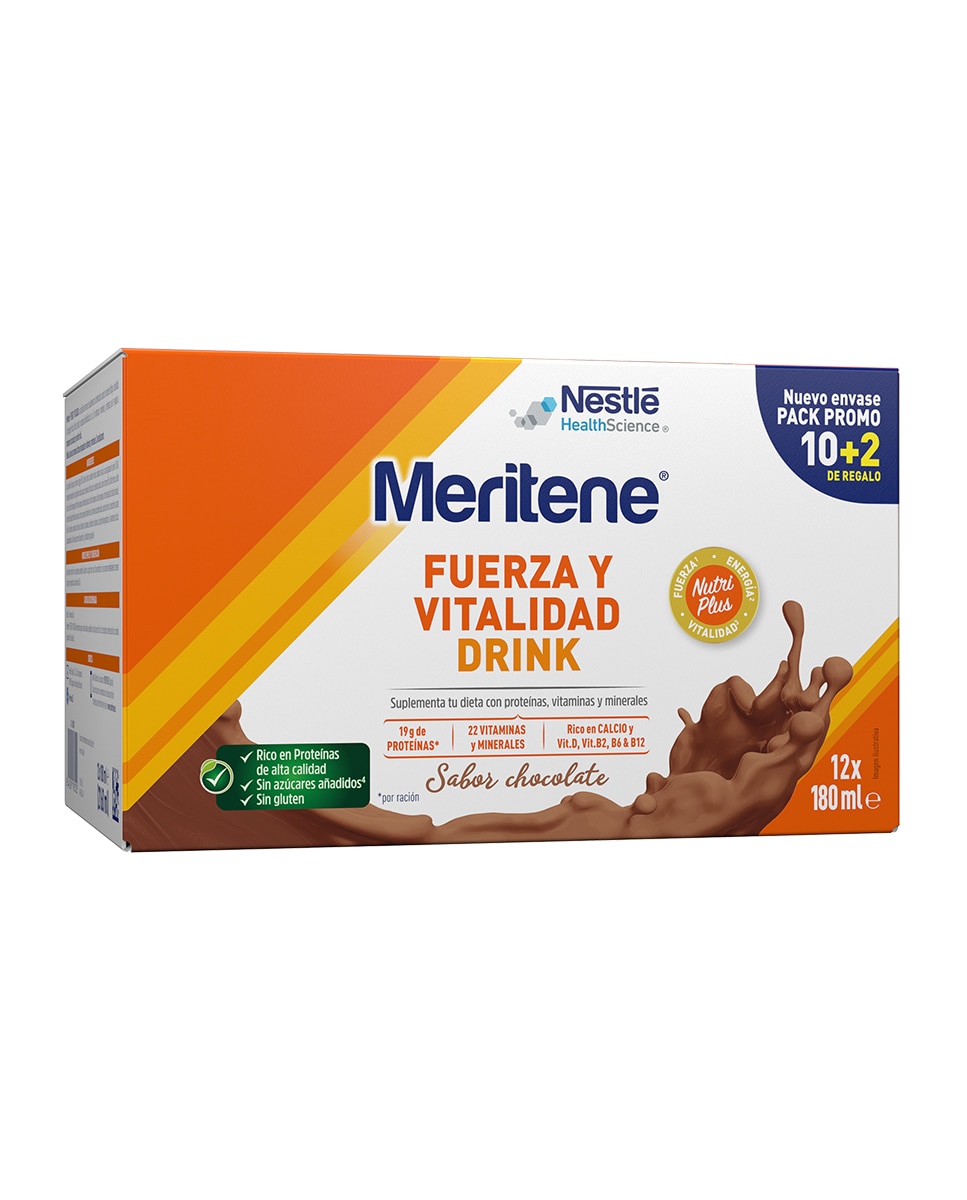 Meritene - Pack Suplemento Nutricial Drink Chocolate Meritene.