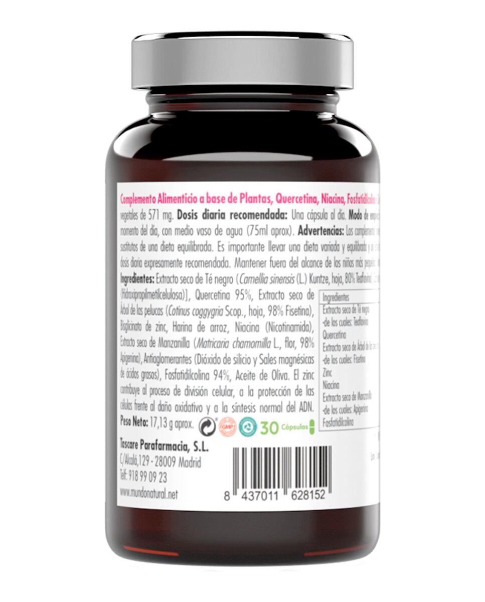 Complemento alimenticio Vitanano Senolitic (Fisetina) liposomado 30 cápsulas Mundo Natural 2