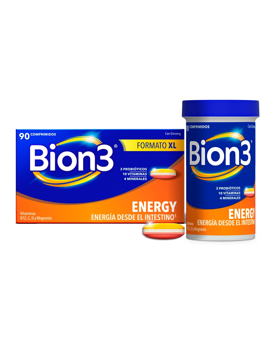 Bion3 - Comprimidos Multivitamínicos Con Probióticos Energy Bion3.