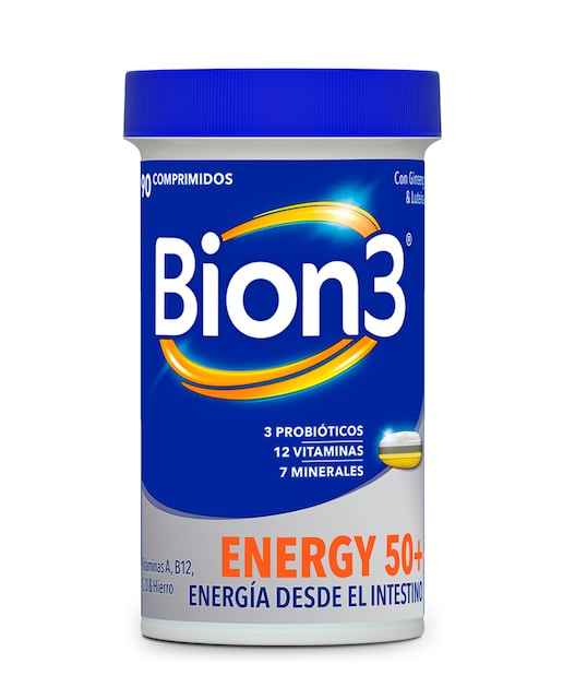 Imagen 0 de Comprimidos Multivitamínicos Con Probióticos Energy 50 + Bion3