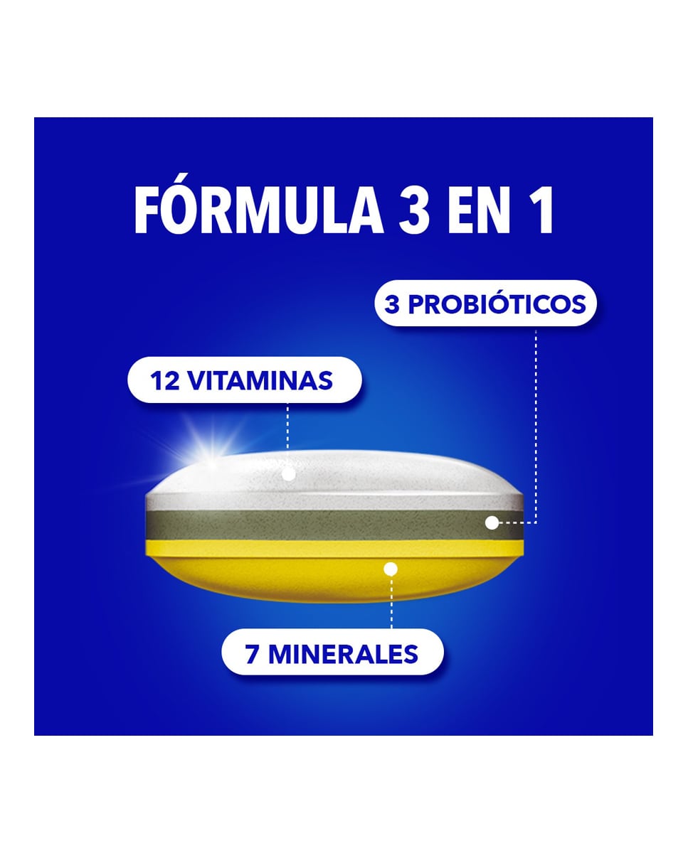 Comprimidos Multivitamínicos Con Probióticos Energy 50 + Bion3 7