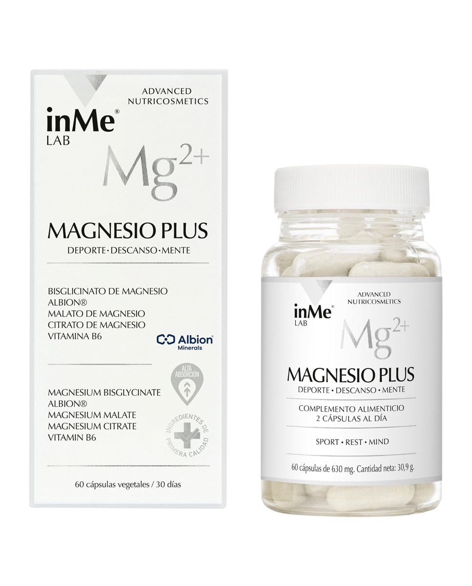 60 Cápsulas Complemento Alimenticio inMe Magnesio Plus Inme Lab - 60 Cápsulas 2