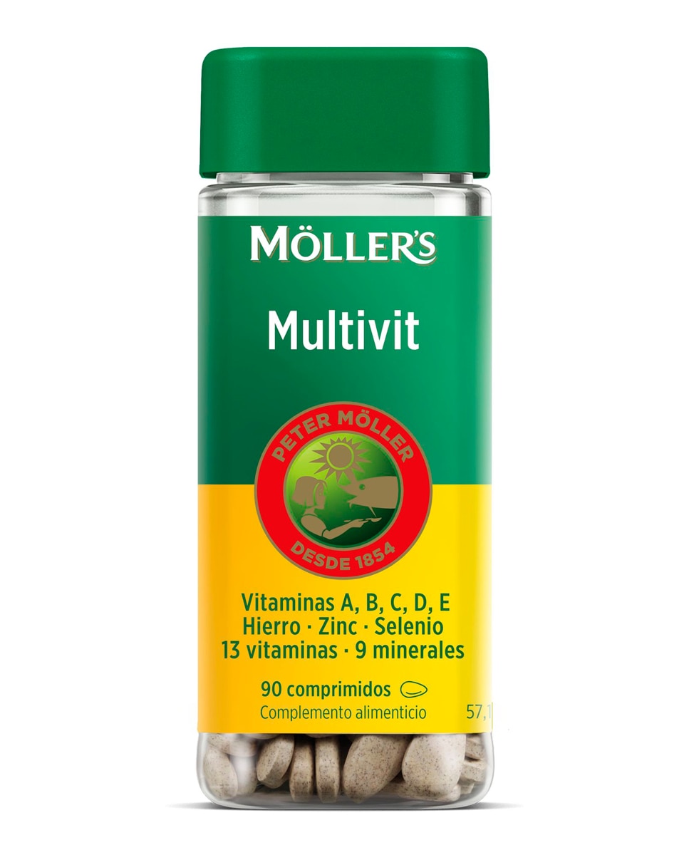 Imagen 0 de 90 Comprimidos Complemento Alimenticio Multivit Möller's