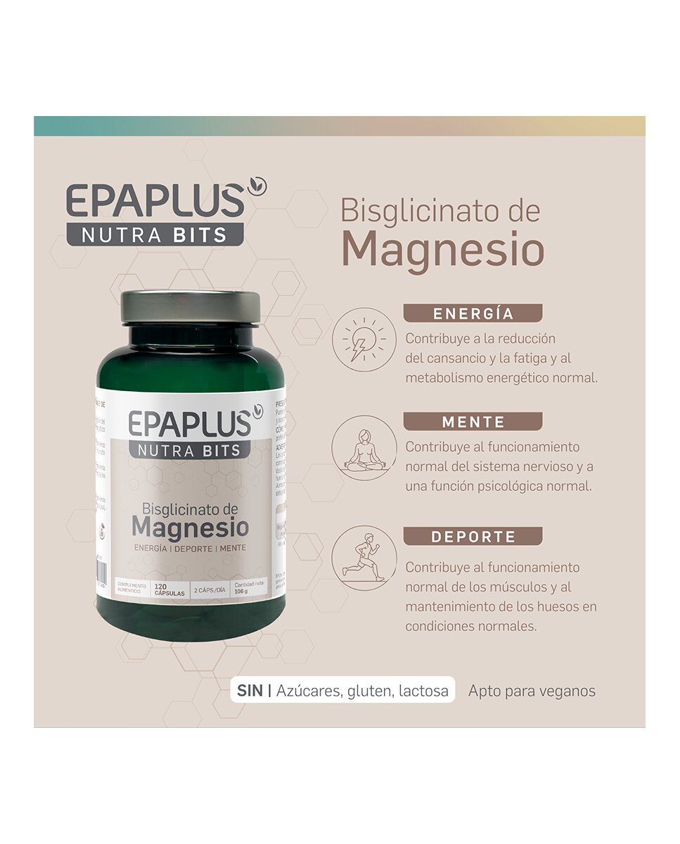 Magnesio Nutrabits Epaplus - 120 Cápsulas 2
