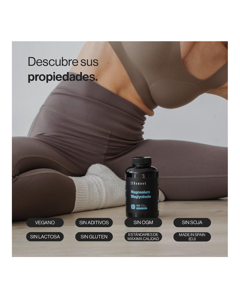 180 Cápsulas Veganas Complemento Alimenticio Bisglicinato de Magnesio Zenement - 180 Cápsulas 2