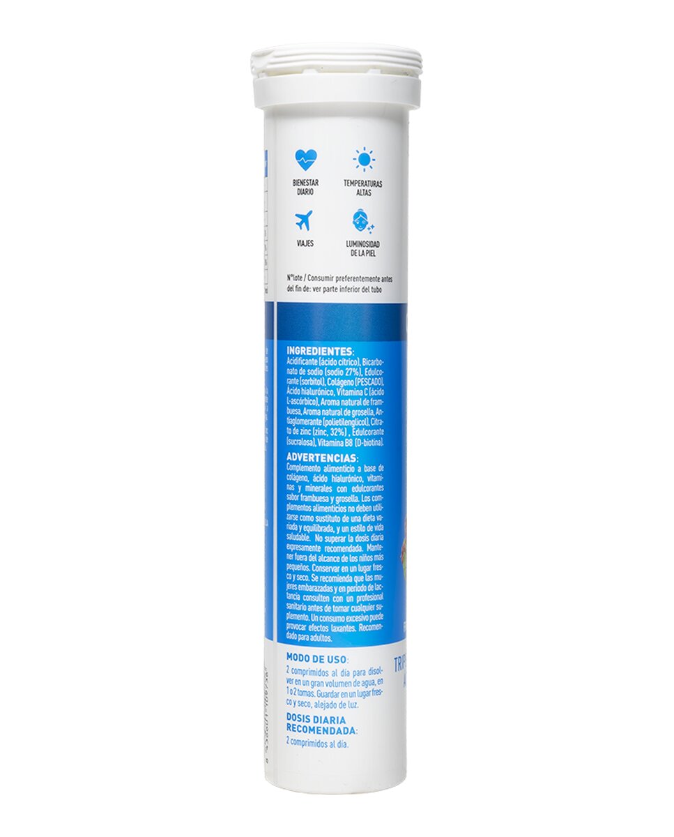 Complementos alimenticios Hydrop electrolitos de colágeno grosella Drasanvi 3