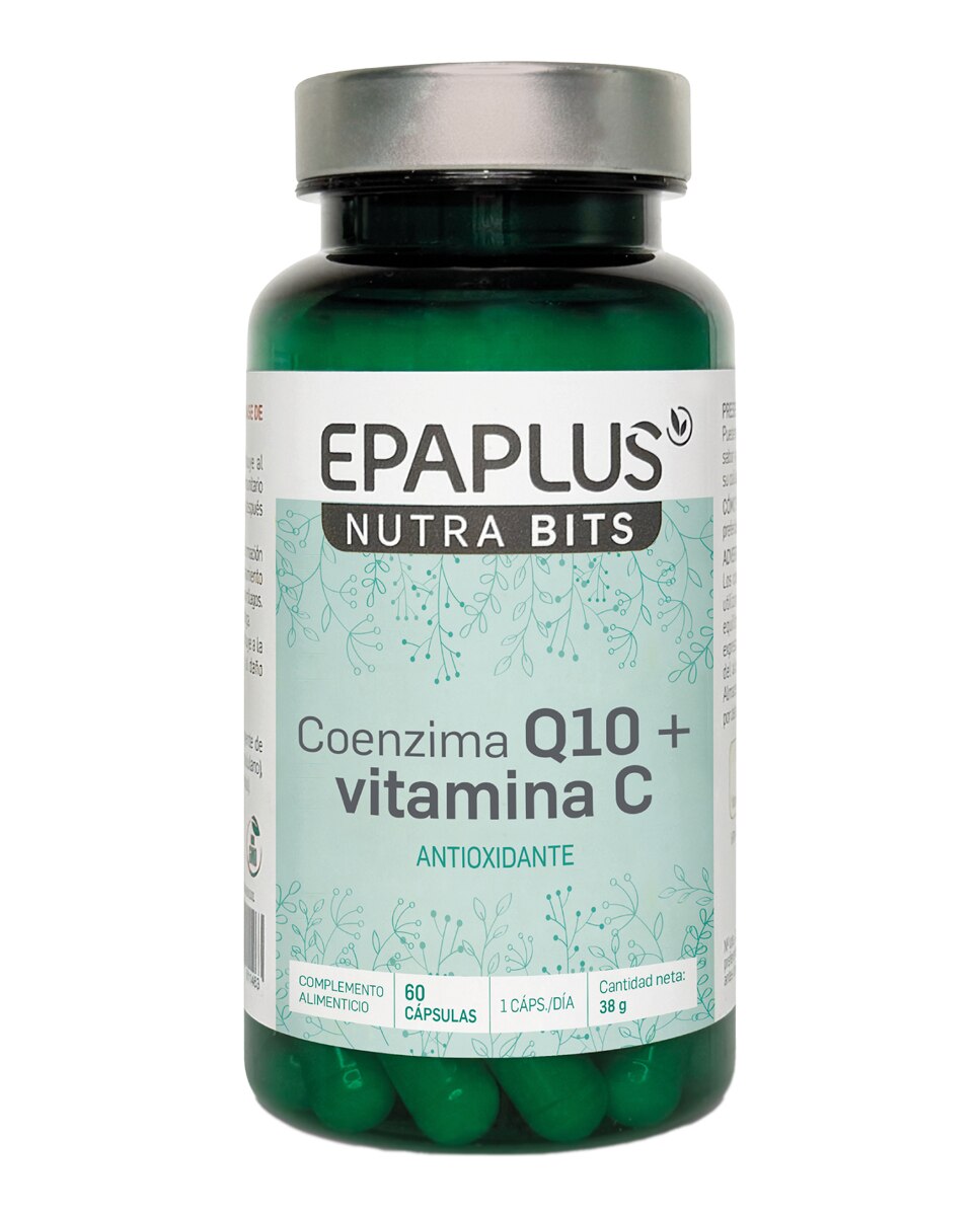 Imagen 0 de Complemento alimenticio Q10 y Vitamina C 60 cápsulas Epaplus Nutrabits