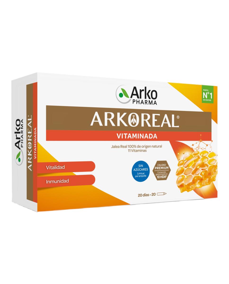 Arkopharma - Ampollas Jalea Real Arkoreal Light baja en azúcar Arkopharma.