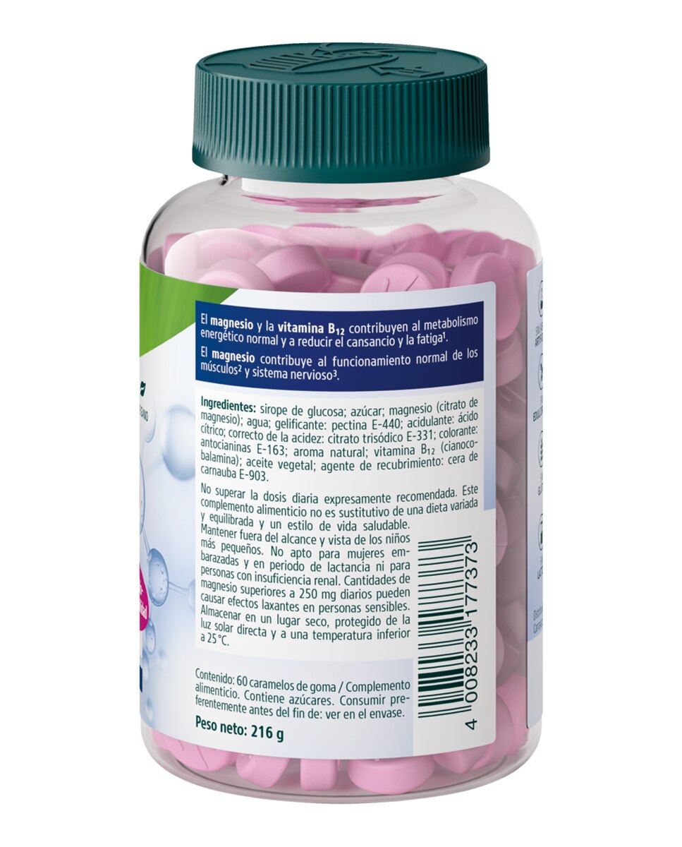 60 Gummies Magnesio Energía Kneipp 2