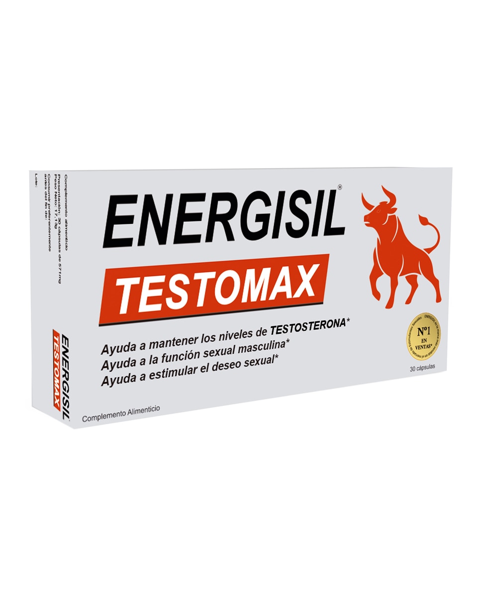 Pharma Otc - 30 Cápsulas Complemento Alimenticio Testomax Energisil.
