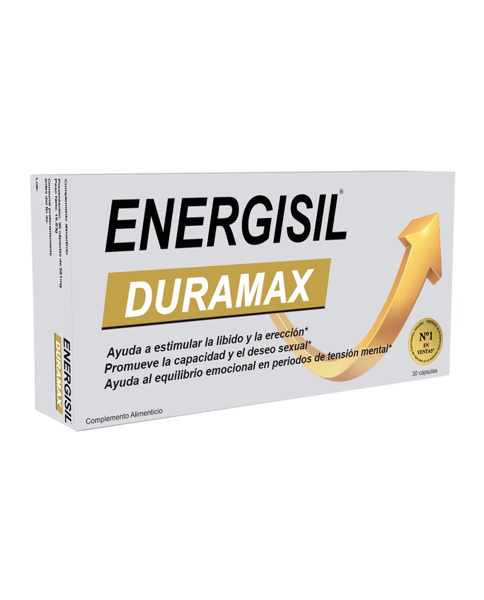 Pharma Otc - 30 Cápsulas Complemento Alimenticio Duramax Energisil.
