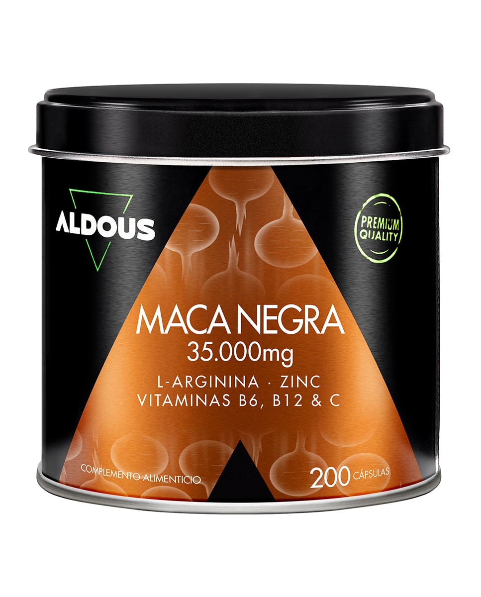 Imagen 0 de 200 Cápsulas Maca Negra Peruana Complex 35000 mg Aldous