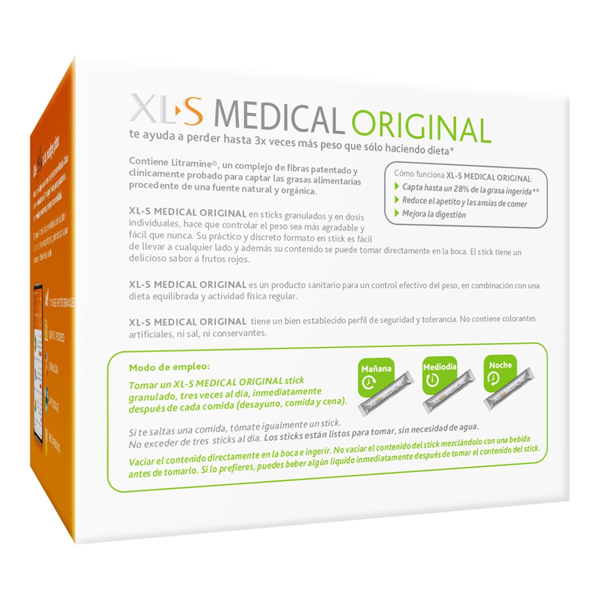 Imagen 3 de Sticks Granulados Captagrasas XLS Medical Direct