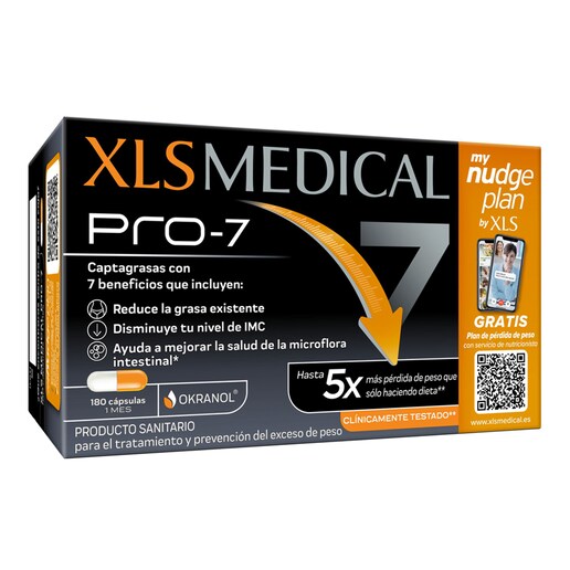 Imagen 0 de 180 Cápsulas Captagrasas Pro 7 Nudge XLS Medical