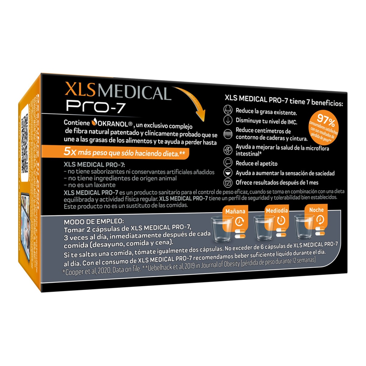 Imagen 2 de 180 Cápsulas Captagrasas Pro 7 Nudge XLS Medical