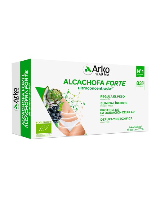 Imagen 0 de 20 Ampollas Alcachofa con Hinojo, Mate y Uva Arkopharma