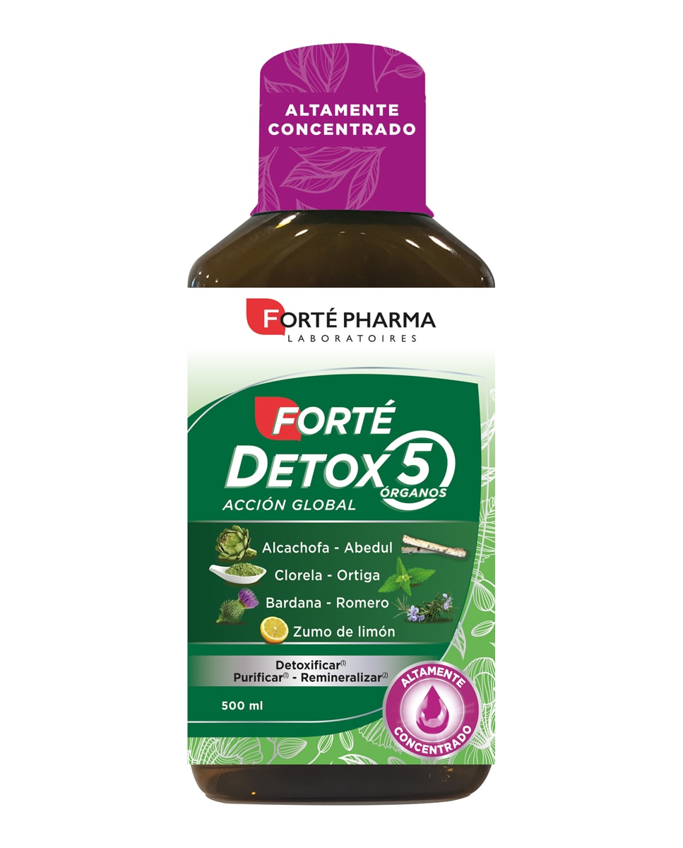 Forte Pharma - Complemento Alimenticio Forté Detox 5 Órganos 500 ml Forté Pharma.
