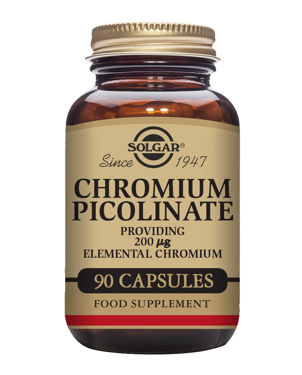Imagen 0 de 90 Cápsulas vegetales Picolinato de Cromo Solgar