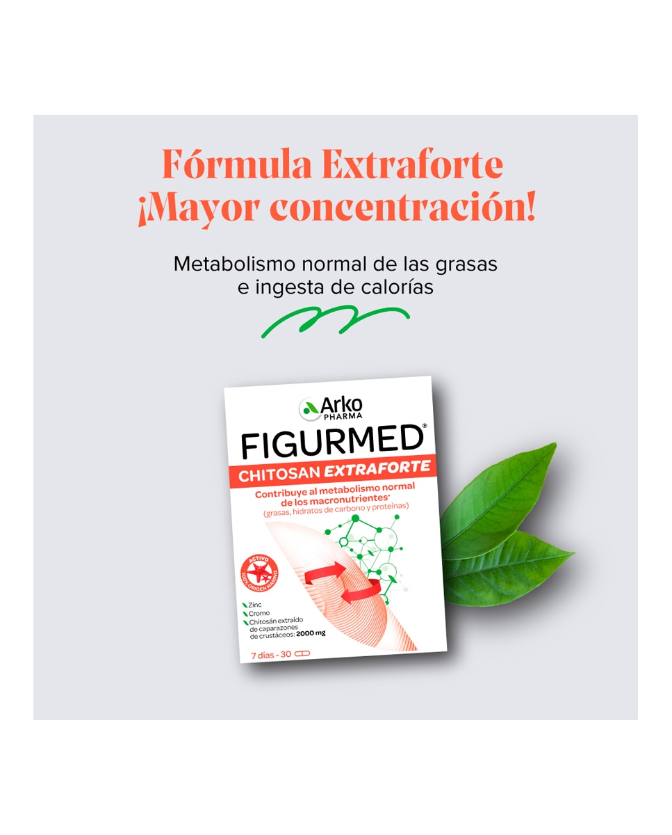 Complemento Alimenticio Figurmed Chitosán Extra Forte 60 Cápsulas Arkopharma - 60 Cápsulas 3