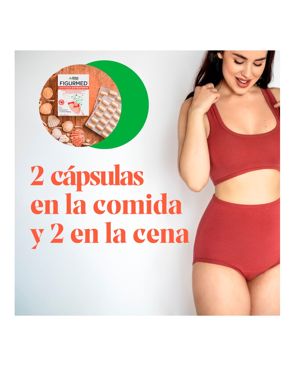 Complemento Alimenticio Figurmed Chitosán Extra Forte 60 Cápsulas Arkopharma - 60 Cápsulas 6