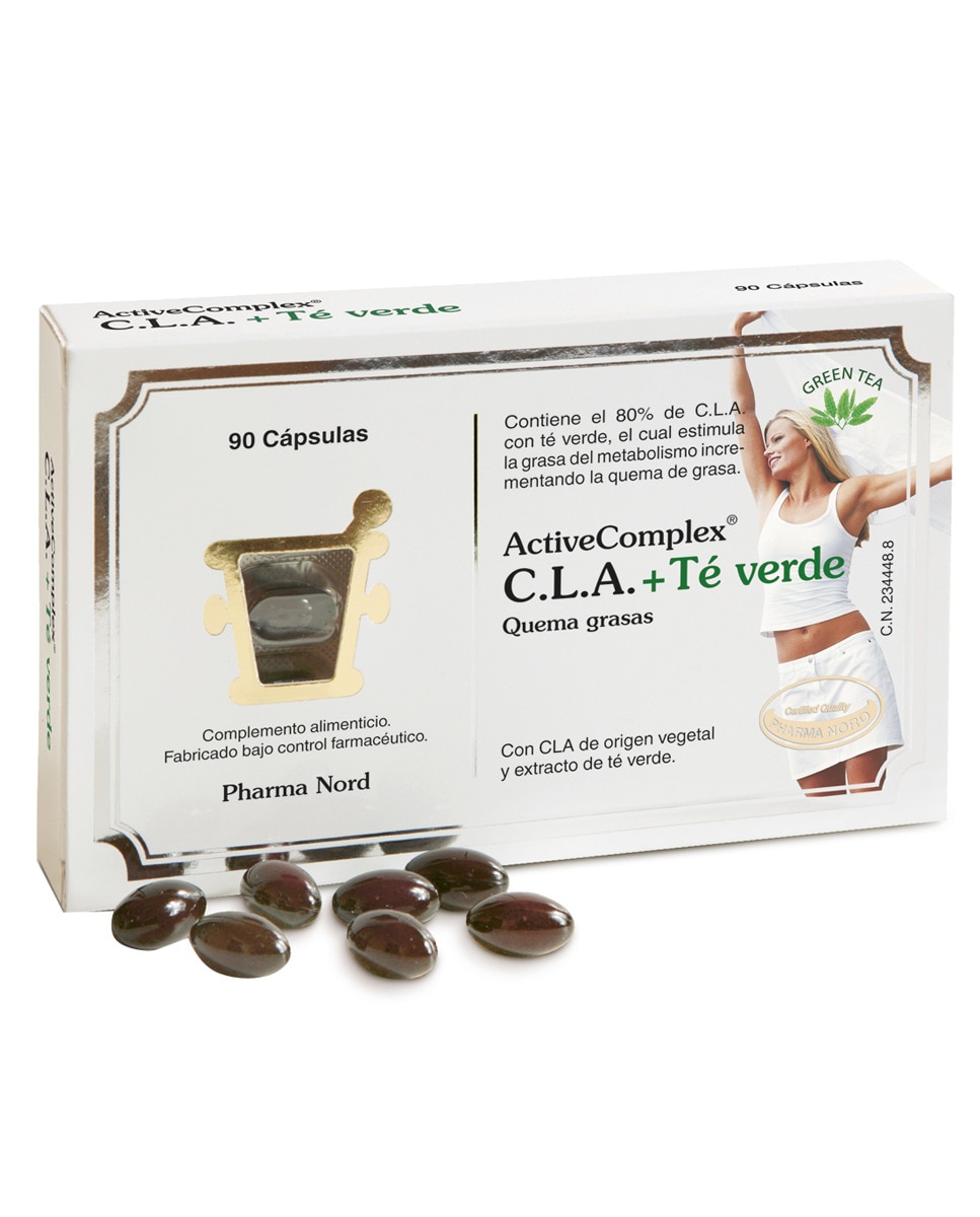 Cápsulas quemagrasas ActiveComplex CLA+Té Verde Pharma Nord 1