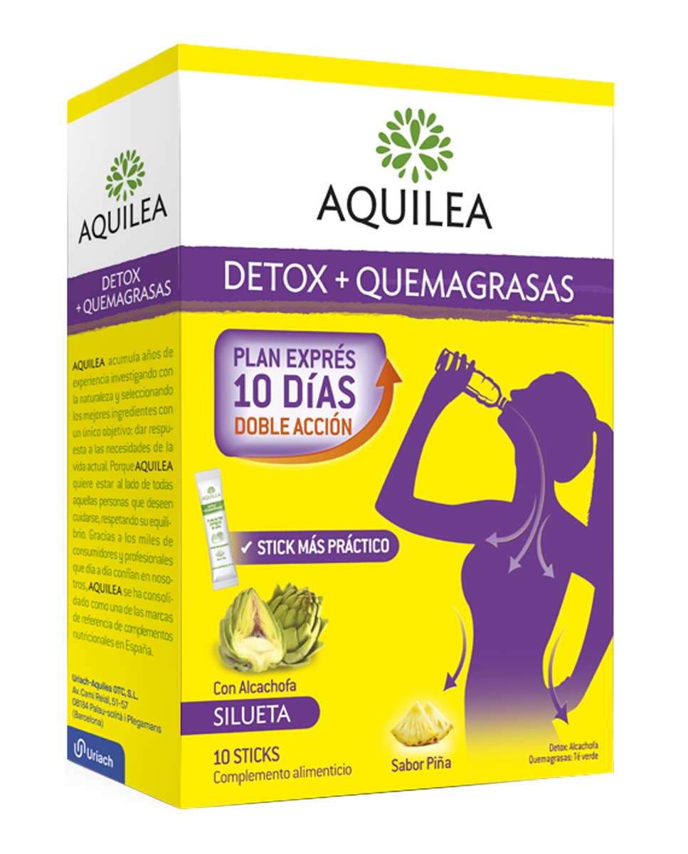 Aquilea - Sticks Bebibles Aquilea Detox + Quemagrasas Aquilea.