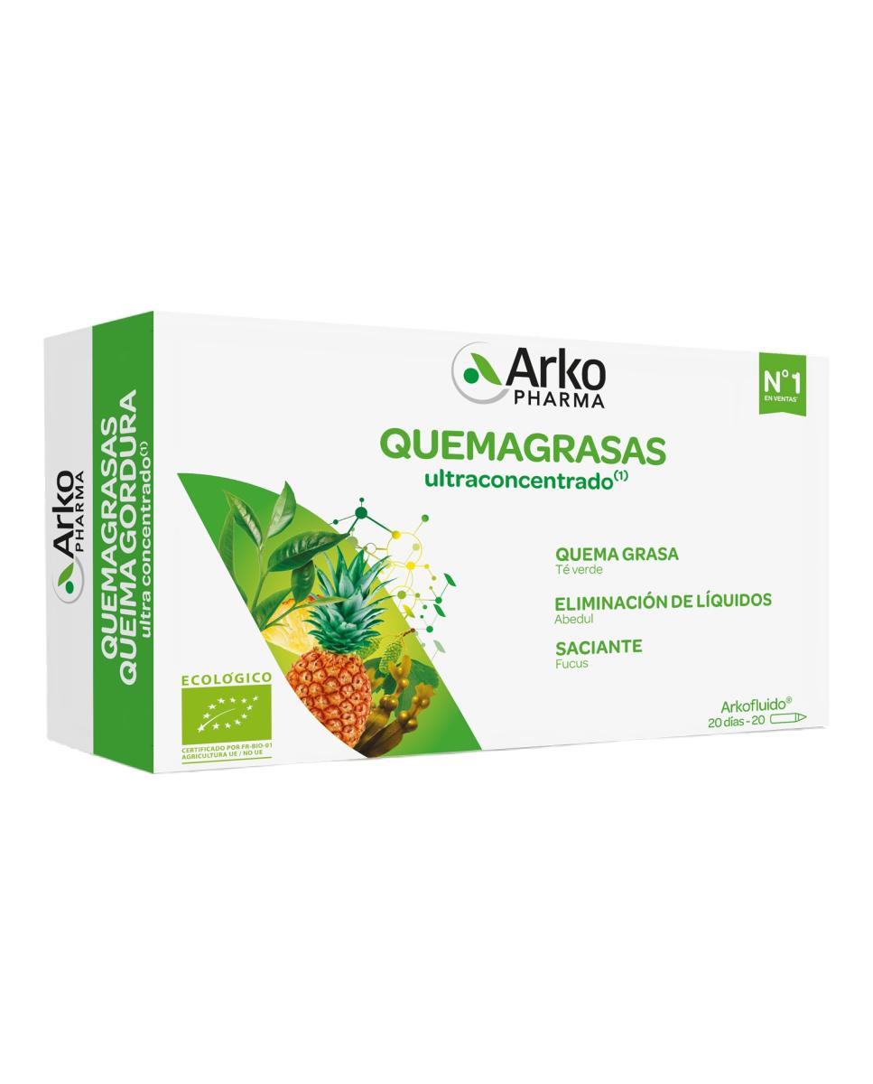 Arkopharma - 20 ampollas Arkofluido® Quemagrasa BIO Arkopharma.