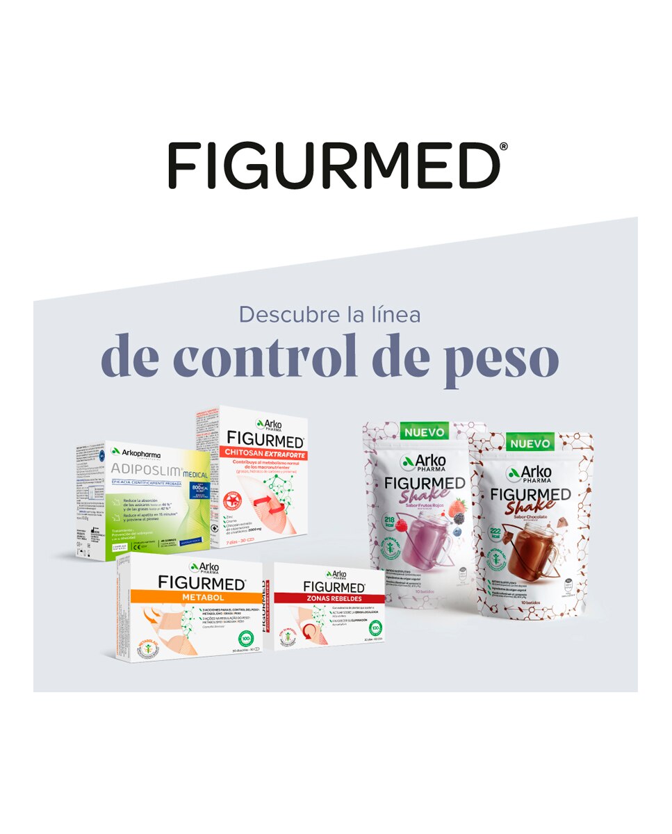 Complemento Alimenticio Figurmed Zonas Rebeldes 60 Cápsulas Arkopharma - 60 Cápsulas 6