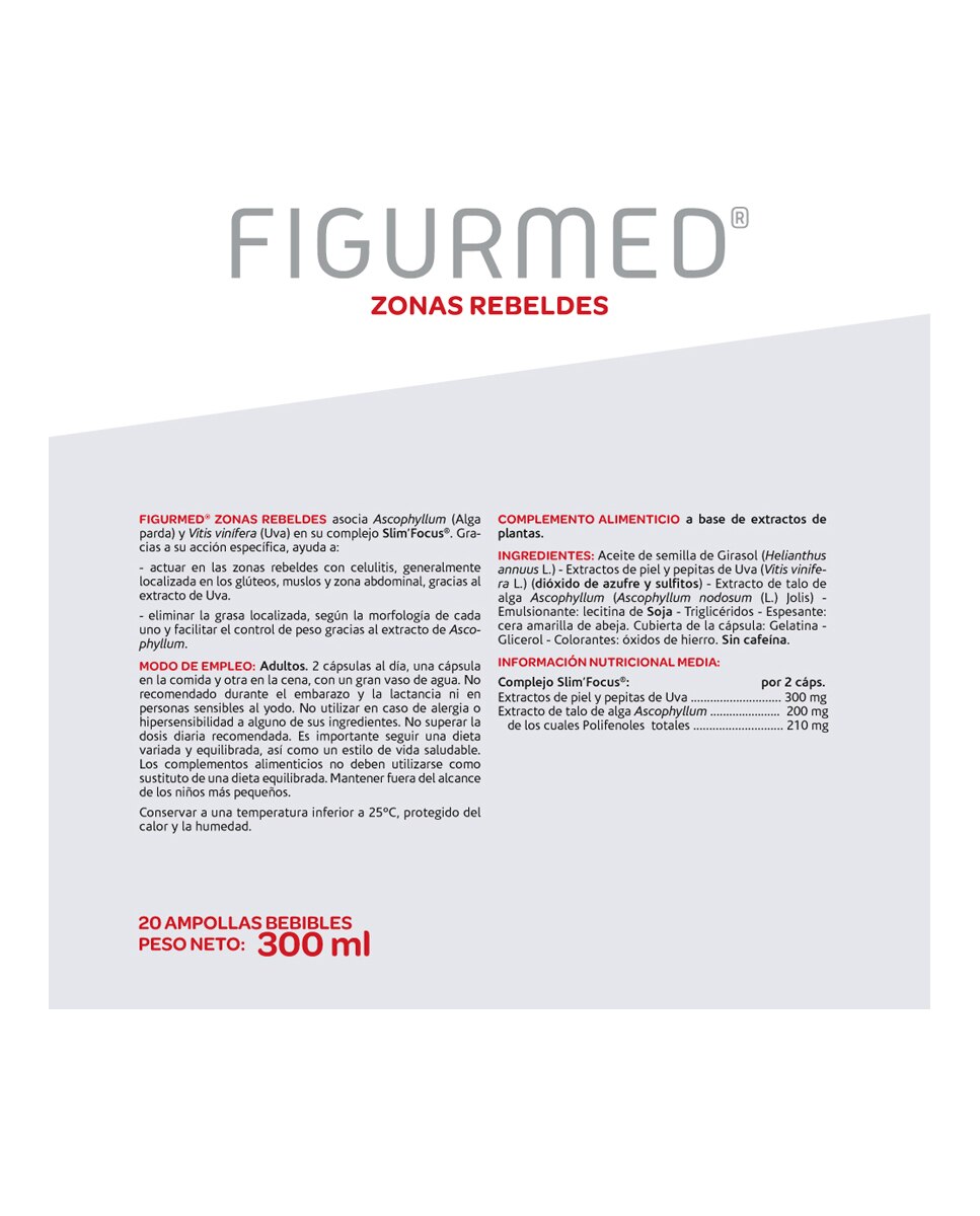 Complemento Alimenticio Figurmed Zonas Rebeldes 60 Cápsulas Arkopharma - 60 Cápsulas 7