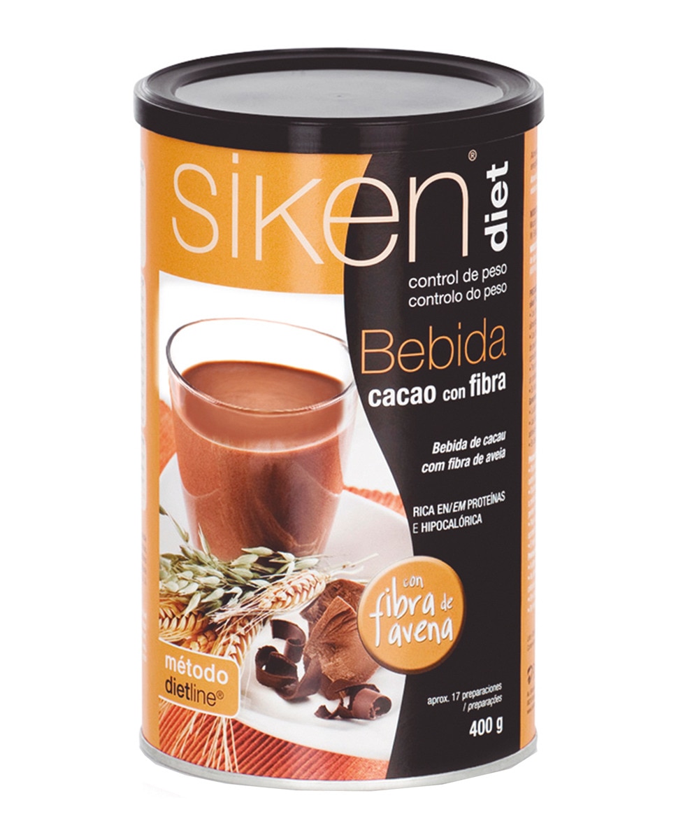 Siken® - Bebida cacao con fibra 400 g Siken® Diet.