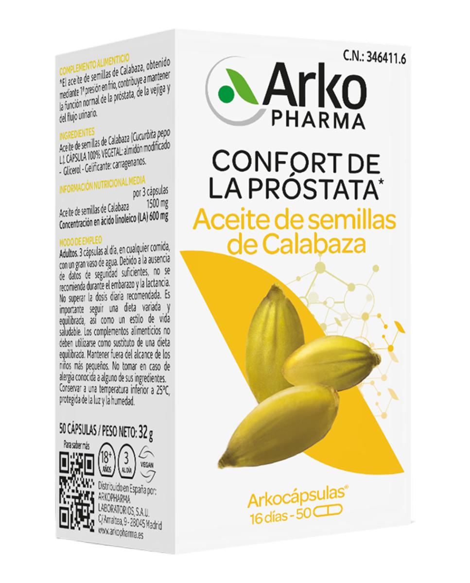 Arkopharma - Cápsulas dietéticas Semillas de Calabaza Arkopharma.