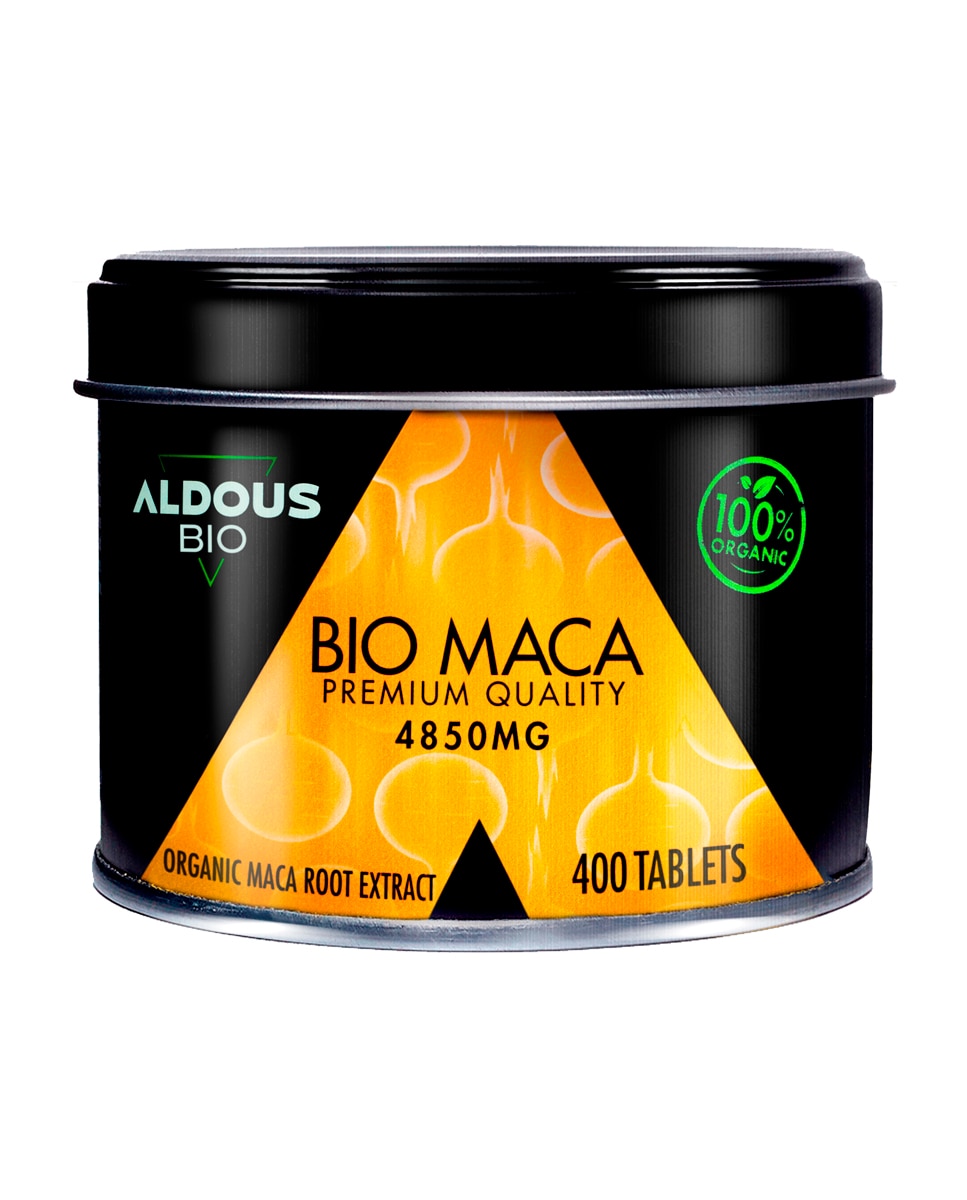 Aldous Bio - 400 Comprimidos para el Ánimo con Extracto de Bio Maca Andina Pura Aldous Bio.