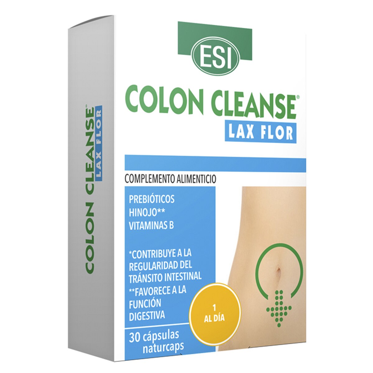 ESI - 30 Cápsulas Colon Cleanse Lax Flor ESI.