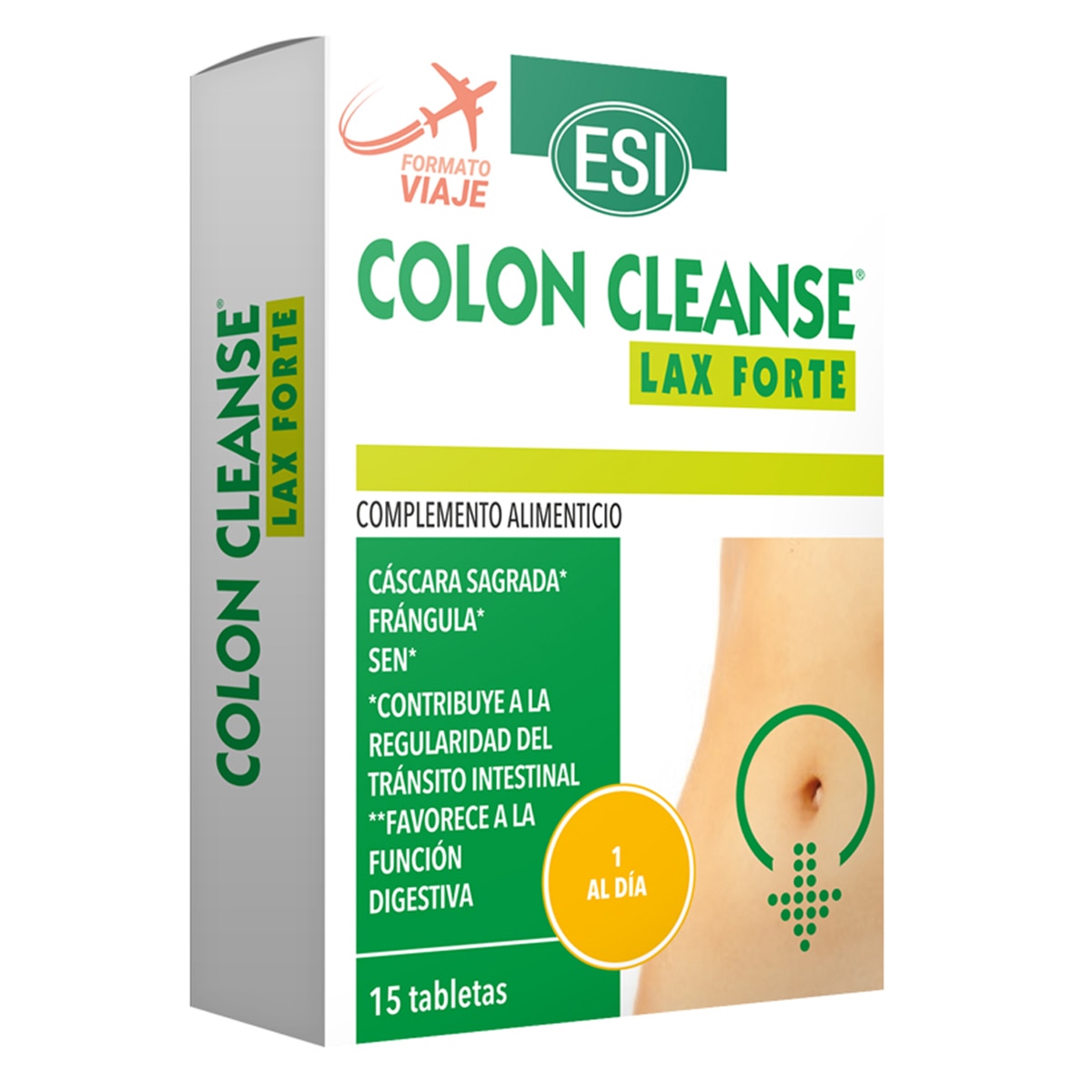ESI - 15 Tabletas Colon Cleanse Lax Forte Viaje ESI.