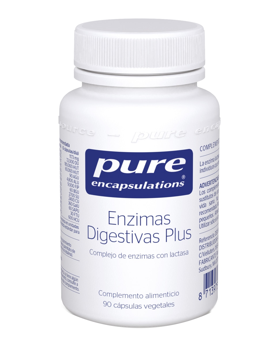 Pure Encapsulations - 90 Cápsulas Enzimas Digestivas Pure Encapsulations.