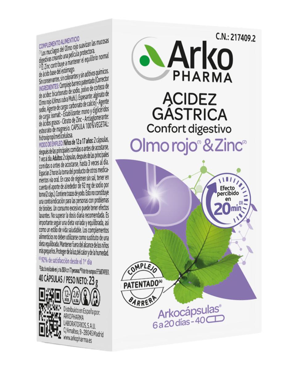 Arkopharma - 40 Cápsulas Arkocaps Acidez Gástrica Arkopharma.