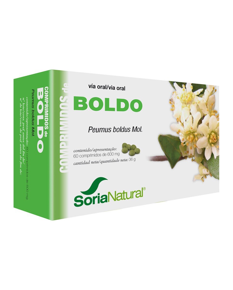 Imagen 1 de 60 comprimidos Boldo Soria Natural