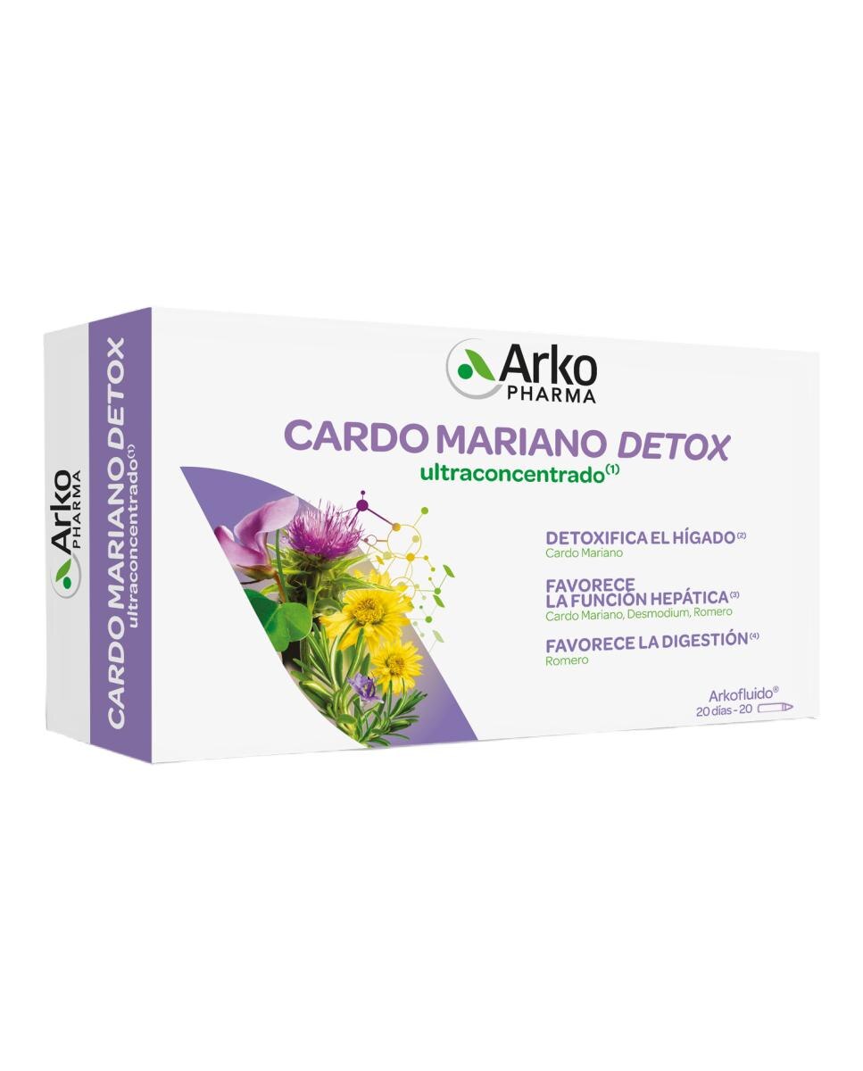 Imagen 0 de Ampollas detoxificantes Cardo Mariano Arkopharma