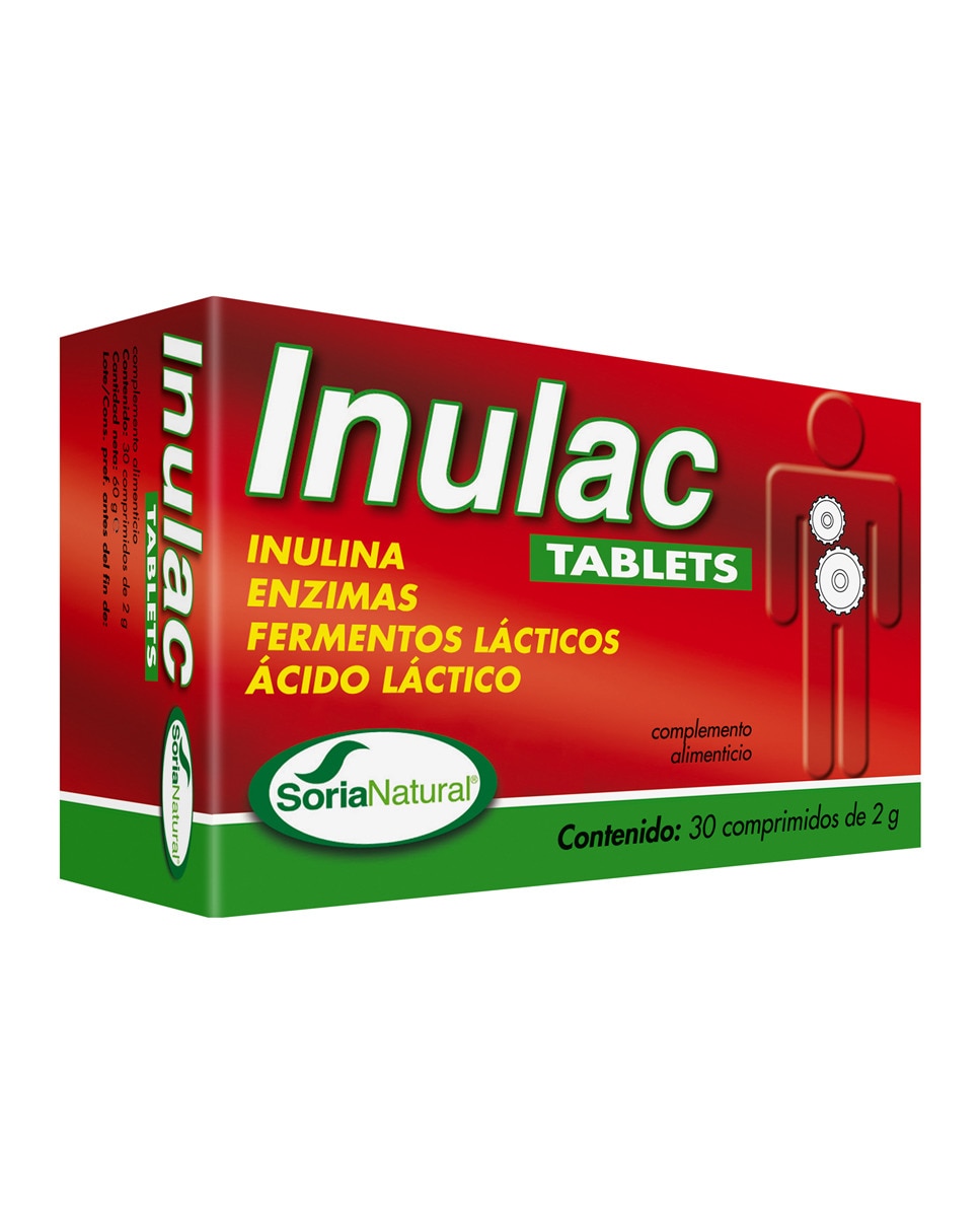 Soria Natural - 30 Comprimidos Inulac Tablets Soria Natural.